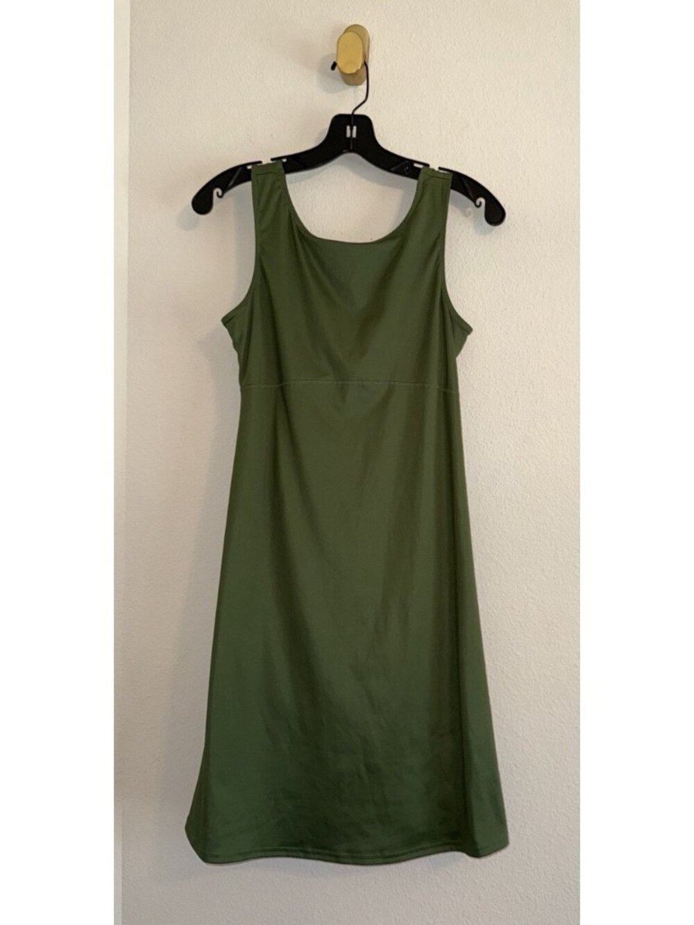 Columbia Womens Green Sleeveless Athletic Dress Built In Bra Shorts S Small New